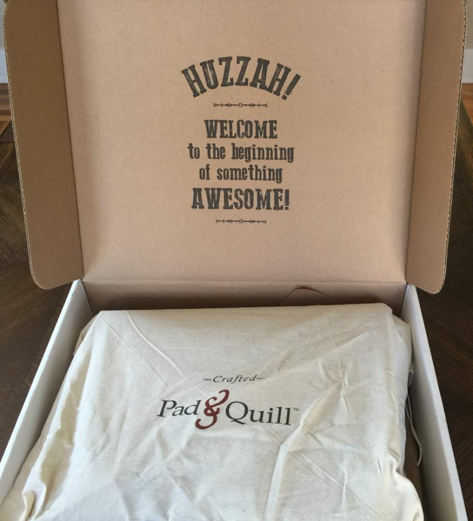 Pad&Quill packaging 